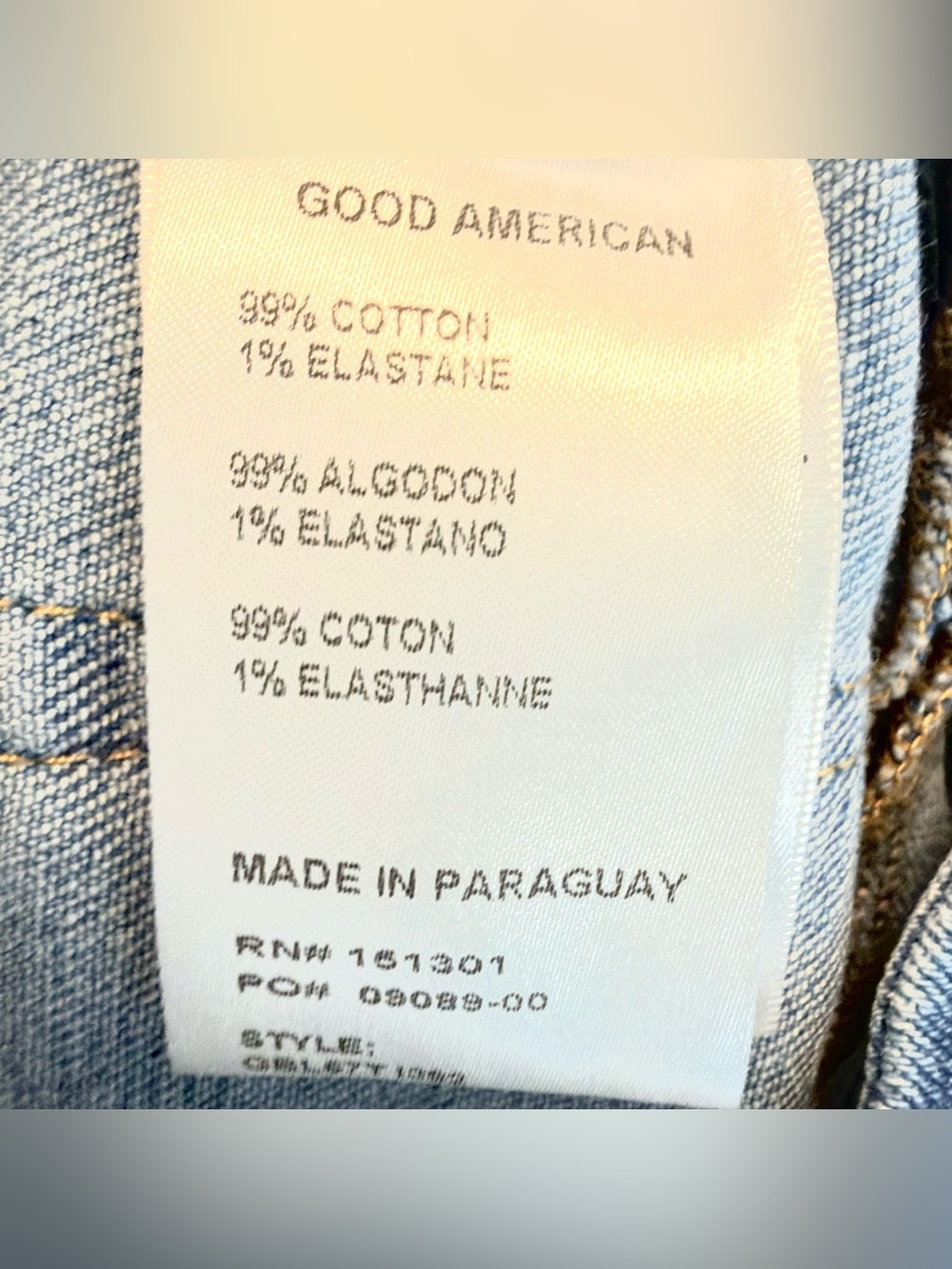 Good American “Good Boy” High Rise Slim Boyfriend Jeans With Side Slits Size 10 - Picture 12 of 14